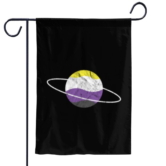 Non Binary Planet LGBTQ Flag Garden Flags