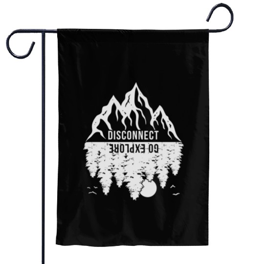 Go Explore Disconnect Great Outdoors Adventure Cam Garden Flags