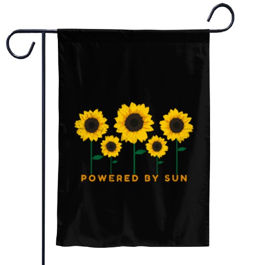 Sunflower Powered By Sun Summer Gift Idea Garden Flags