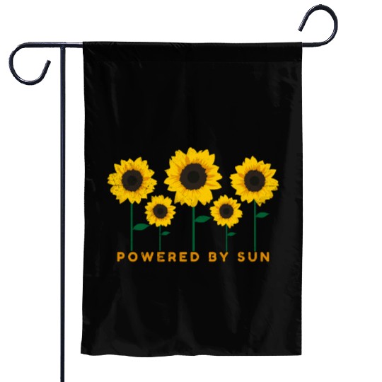 Sunflower Powered By Sun Summer Gift Idea Garden Flags