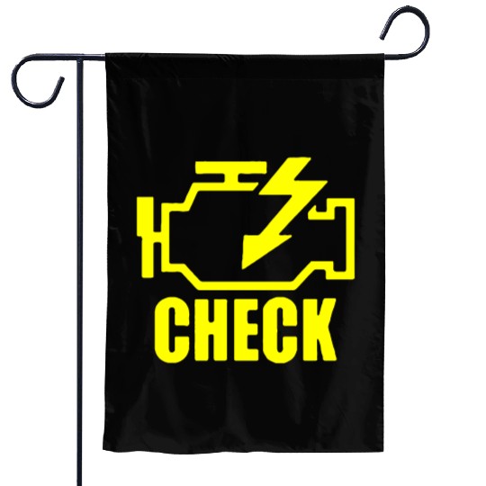 Mechanic Auto Repair Check Engine Light Garden Flags