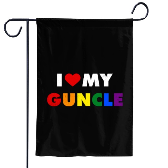 I Love My Guncle I Heart My Gay Uncle Garden Flags