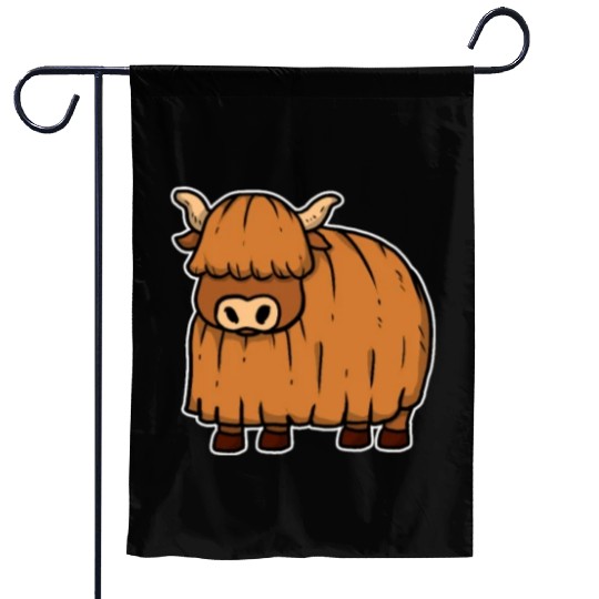 Cute Yak Animal Cattle Bird Gift Idea Garden Flags