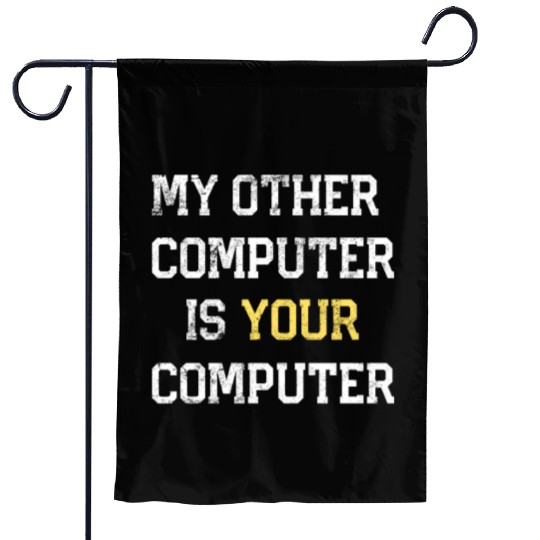 Hacker Hacking Programmer Linux Gift Hackers Garden Flags
