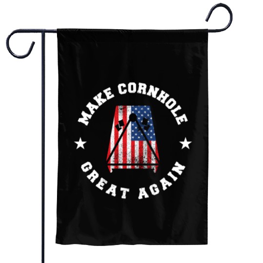 Make Cornhole Great Again Funny USA Gift Garden Flags