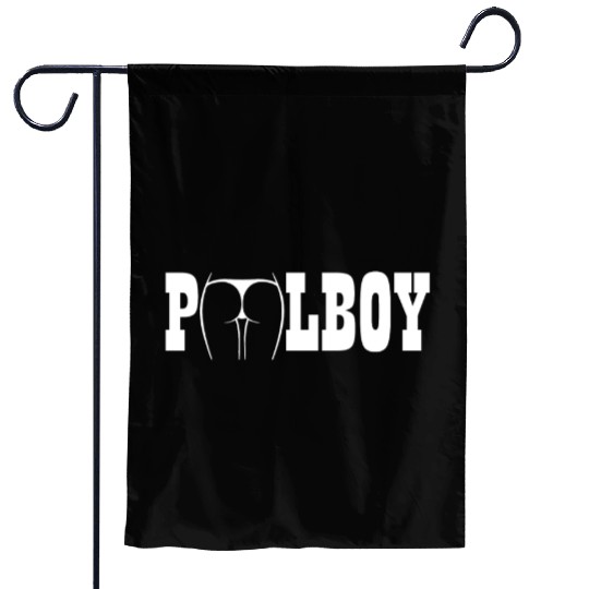 Pool Boy, Swimming Pool - Lifeguard gift Garden Flags