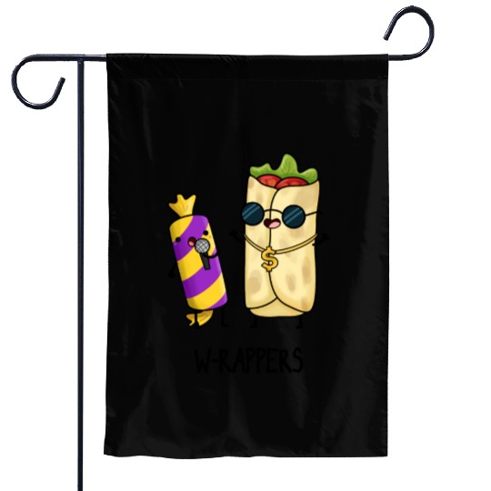W-rappers Cute Food Pun Garden Flags