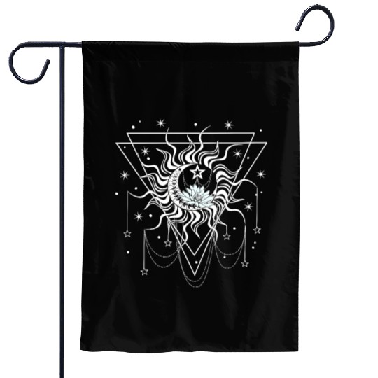 sun moon star Garden Flags