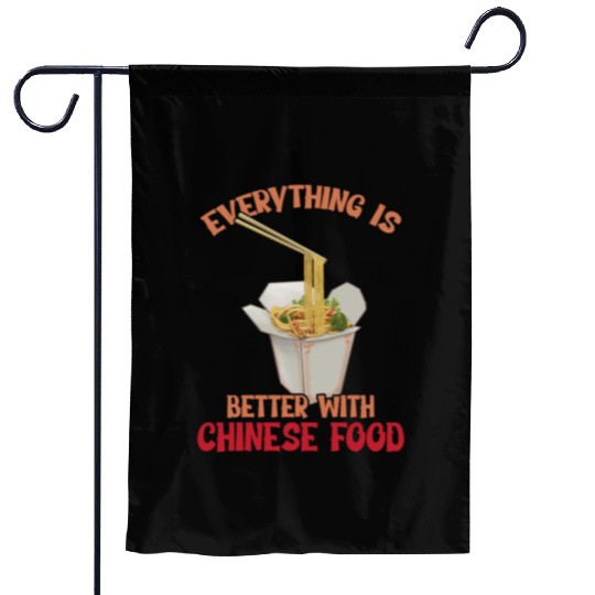 Chinese Food Expert Asian eating Noodles Foodie Garden Flags