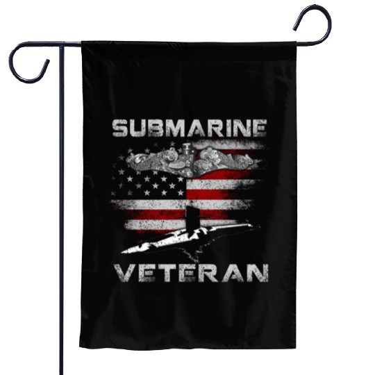 Vintage US Navy Submarine Service Veteran Garden Flags