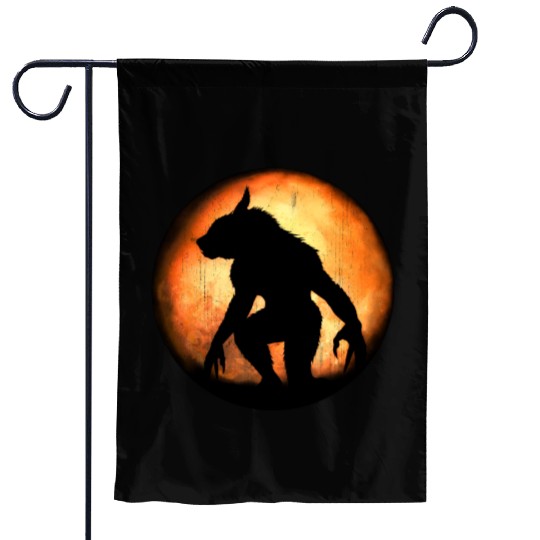 Werewolf Garden Flags