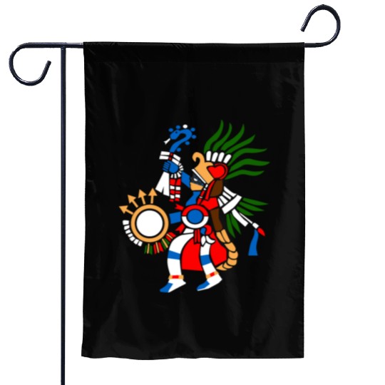 Aztec Symbol Aztec God of War Huitzilopochtli Garden Flags