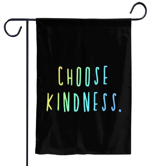 Choose Kindness Cool Colors Ombre Garden Flags