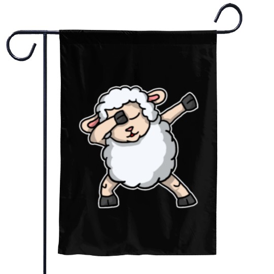 Funny Dabbing Sheep Dab Dance Lamb Lover Gift Garden Flags