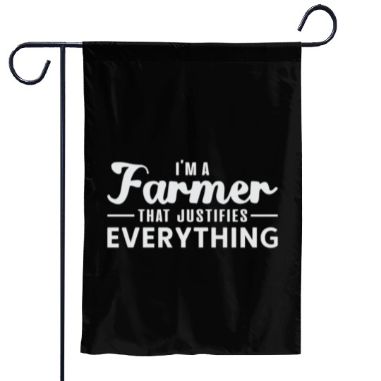 Farm Farmer Farming Funny Agriculture Tractor Gift Garden Flags
