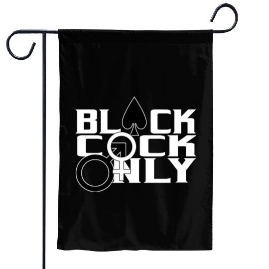 Black Cock Only BBC Cuckold Hotwife Alpha Beta Garden Flags