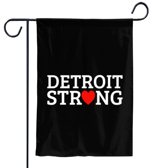 Detroit Strong Garden Flags