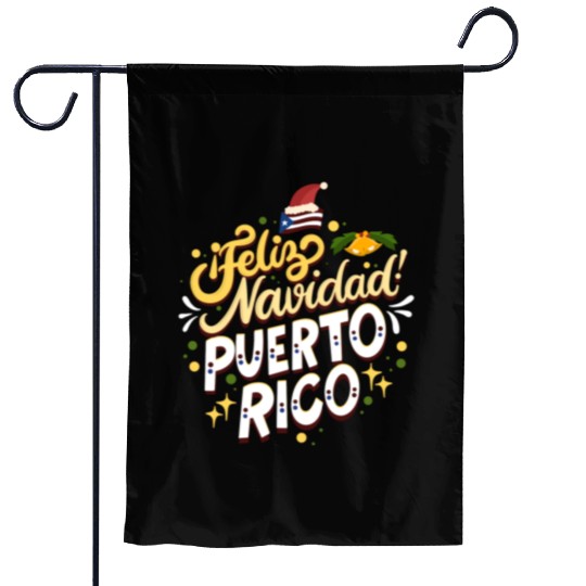 Feliz Navidad Puerto Rico - Merry Christmas Garden Flags