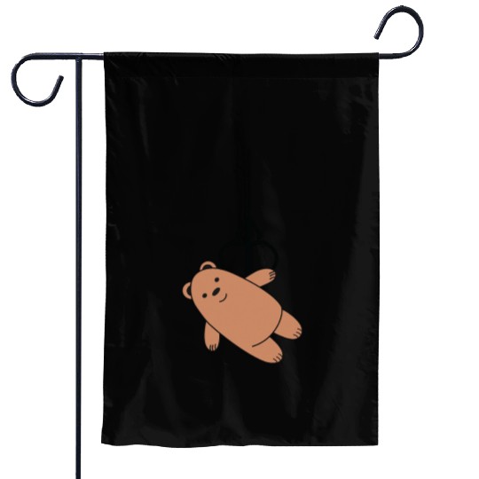 Teddy bear claw machine Garden Flags