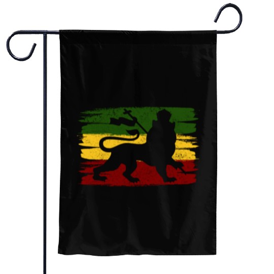 Lion Of Judah Reggae Music Rastafari Rasta Gift Garden Flags