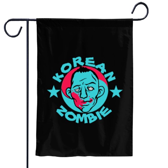 korean zombie Garden Flags