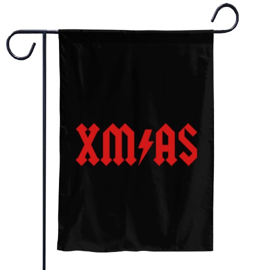 Xmas Rock Roll Heavy Metal funny Christmas X-mas Garden Flags