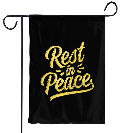 Rest in peace - RIP - Goodbye Garden Flags