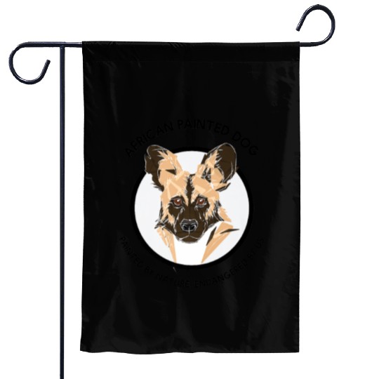 African Painted Dog Wildlife for Wild Dog Fans Garden Flags