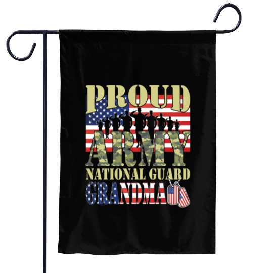 Proud Army National Guard Grandma Garden Flags