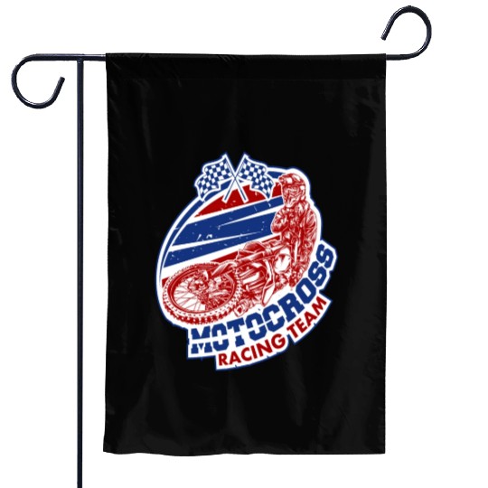Motocross Racing Team Garden Flags