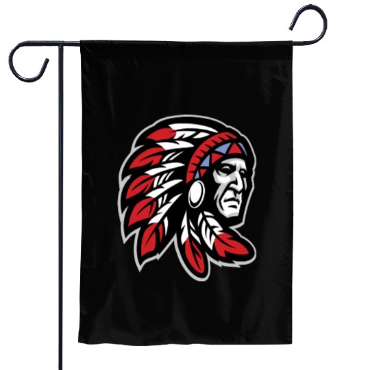 Native American Indian Headdress Garden Flags