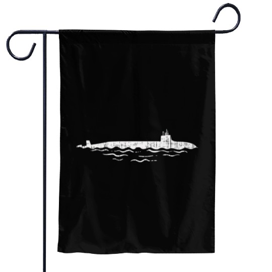 US Navy Submarine Vessel Vintage Submariner Garden Flags