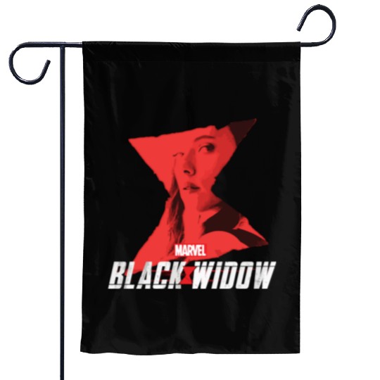 Marvel Black Widow Natasha Romanoff Hourglass Garden Flags