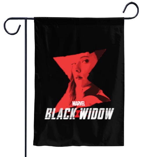 Marvel Black Widow Natasha Romanoff Hourglass Garden Flags