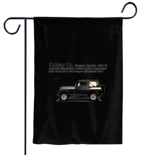 jeep cj Garden Flags