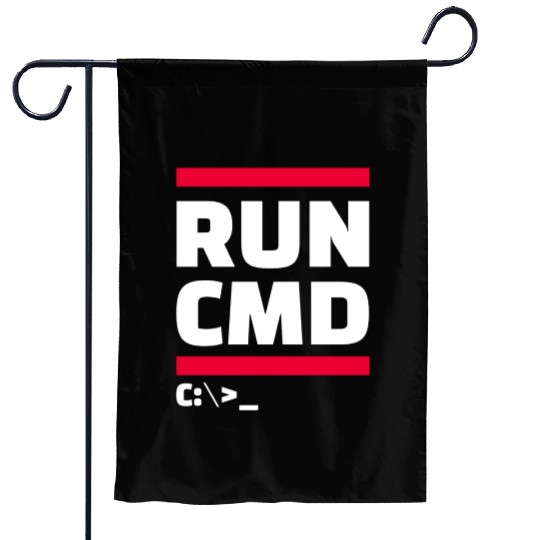 run cmd Garden Flags