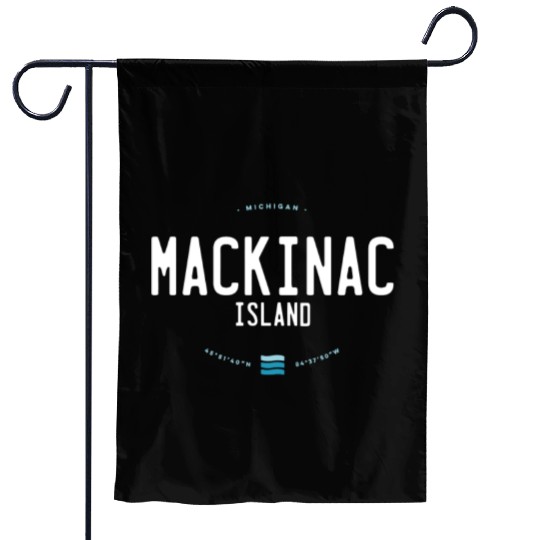 Mackinac Island Michigan Beach Waves Garden Flags