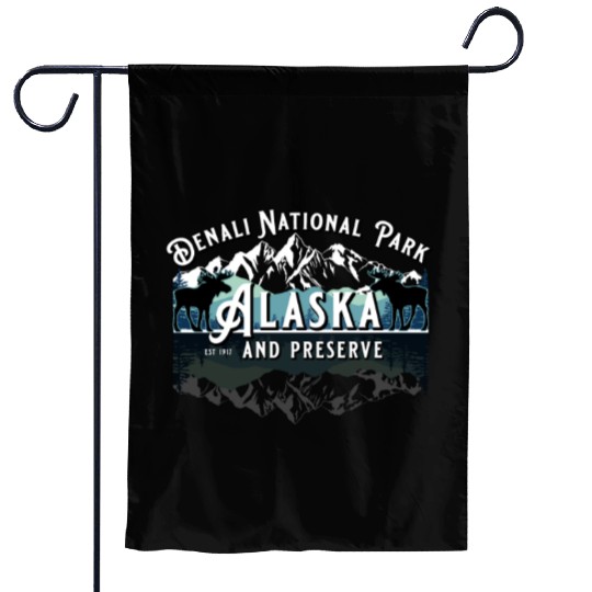 Denali National Park Alaska Ak Usa Moose Souvenir Garden Flags