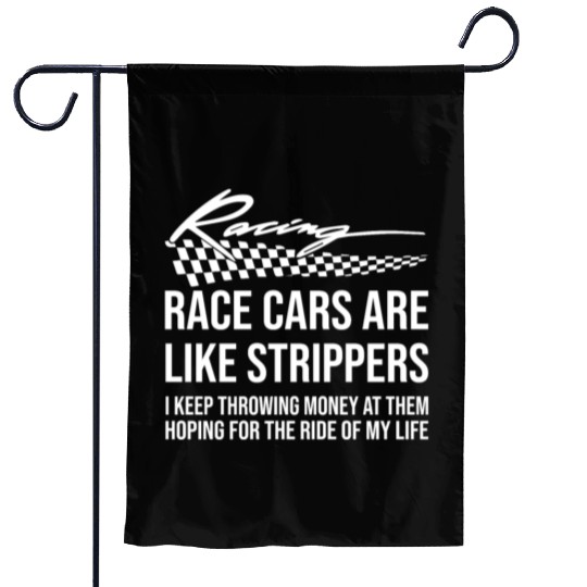 Official Race Car Stripper Ride Drag Sprint Garden Flags