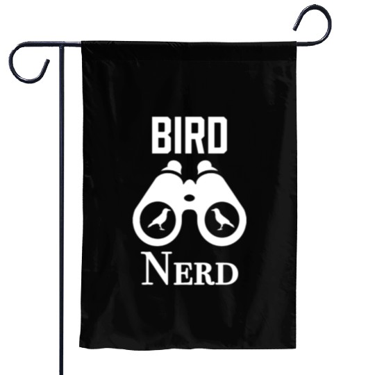 Bird Nerd Garden Flags