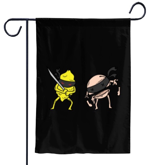 Iced Tea Lemon and Peach Fight Garden Flags