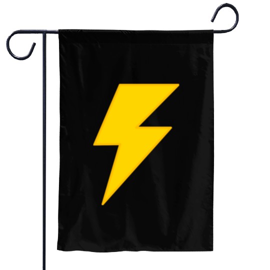 yellow lightning bolt Garden Flags