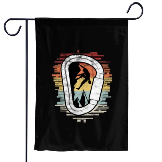 Climbing Bouldering Carabiner Climber Garden Flags