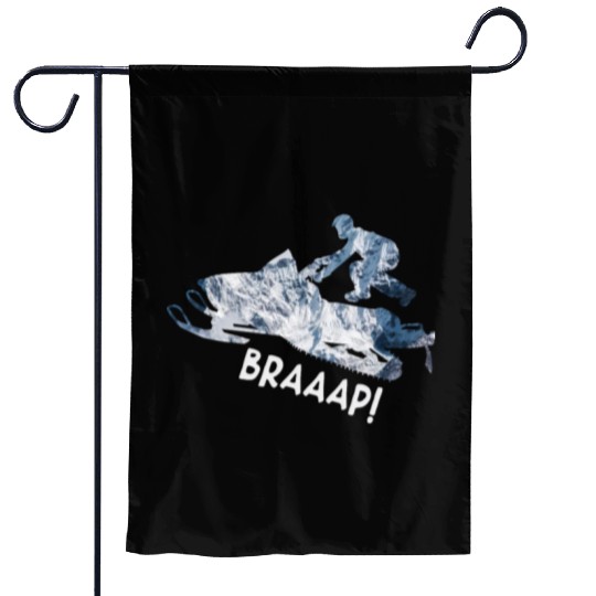 Novelty Snowmobile Gifts Winter Snow Bike Lovers Garden Flags