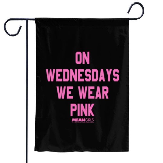 Mean Girls Pink On Wednesday Square Text Garden Flags