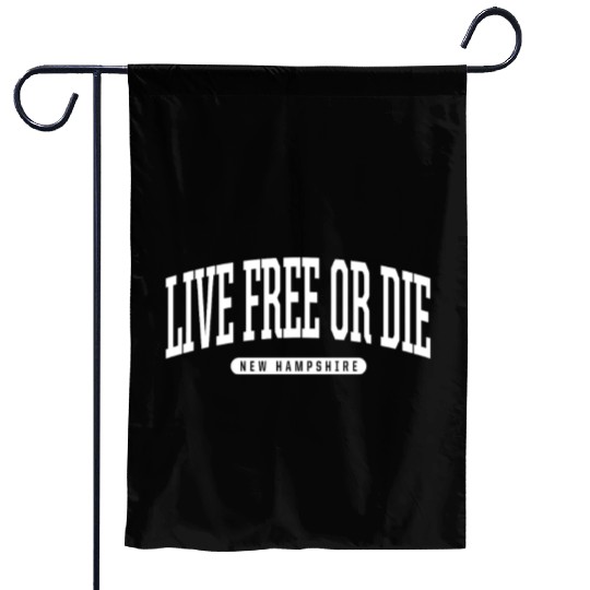 College Style Live Free Or Die New Hampshire Souve Garden Flags