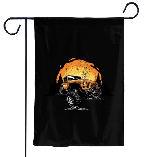 Jeep adventure Garden Flags