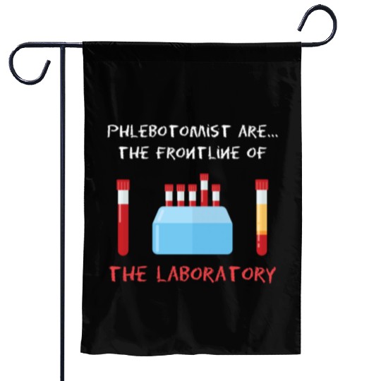 Phlebotomist Laboratory Blood Phlebotomy Syringe Garden Flags