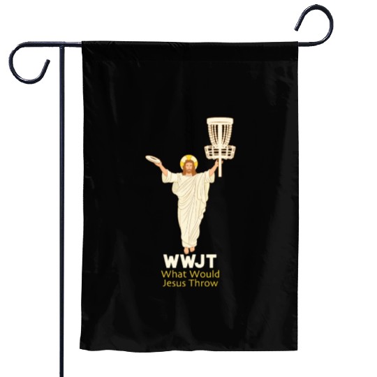 Disc Golf What Would Jesus Throw Ultimate Frisbee Garden Flags