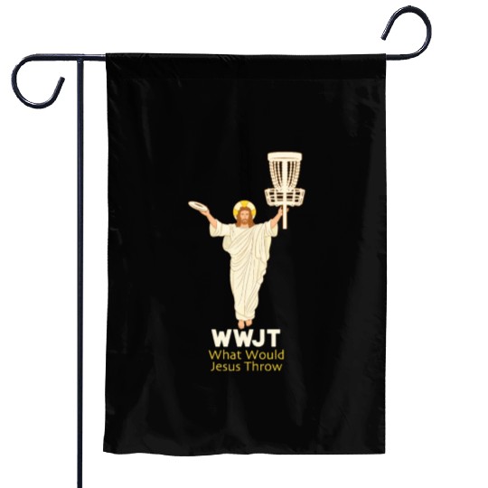 Disc Golf What Would Jesus Throw Ultimate Frisbee Garden Flags